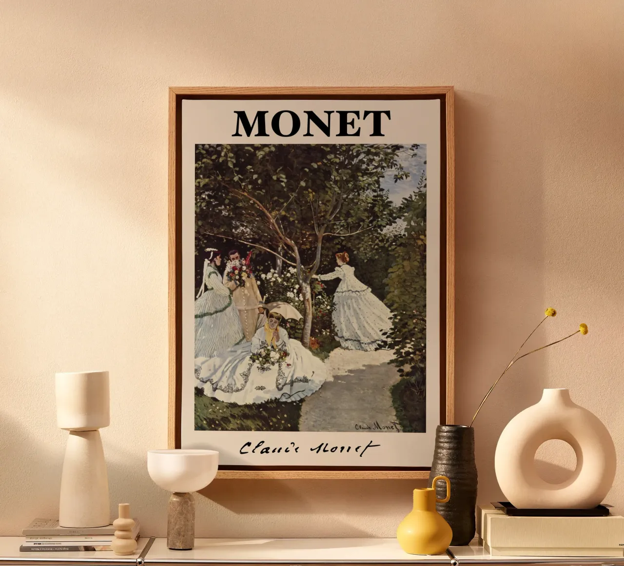 Claude Monet - Donne in giardino: Il maestro impressionista tela da NorwesClub