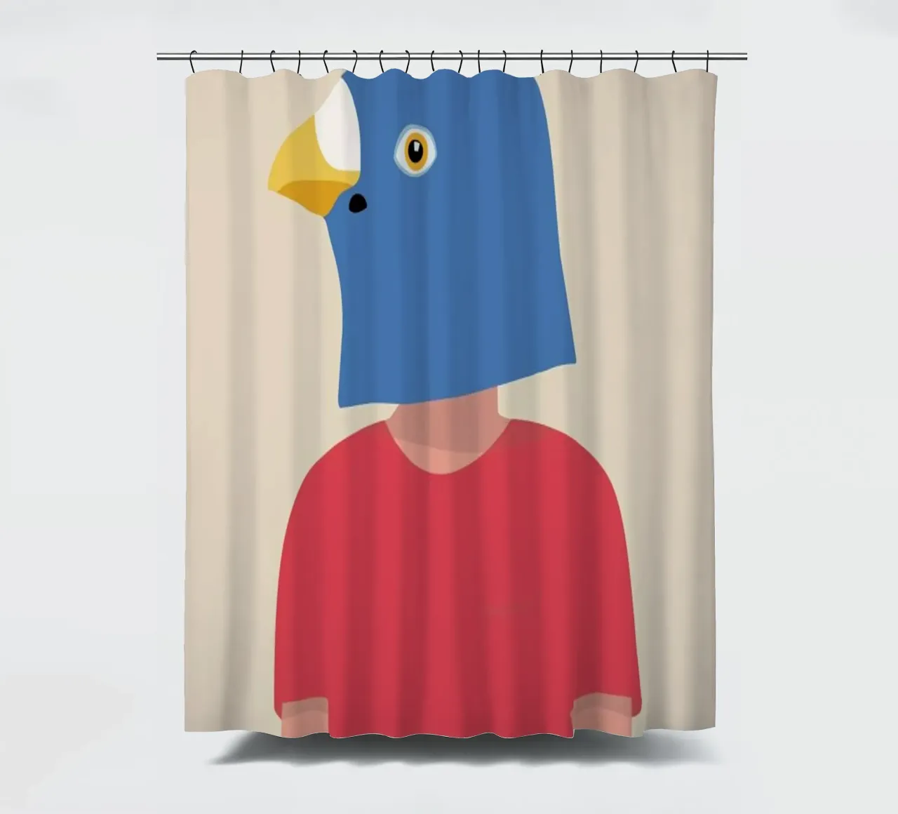 En Smuk Dag Som En Fugl shower curtain by Swen Swensøn