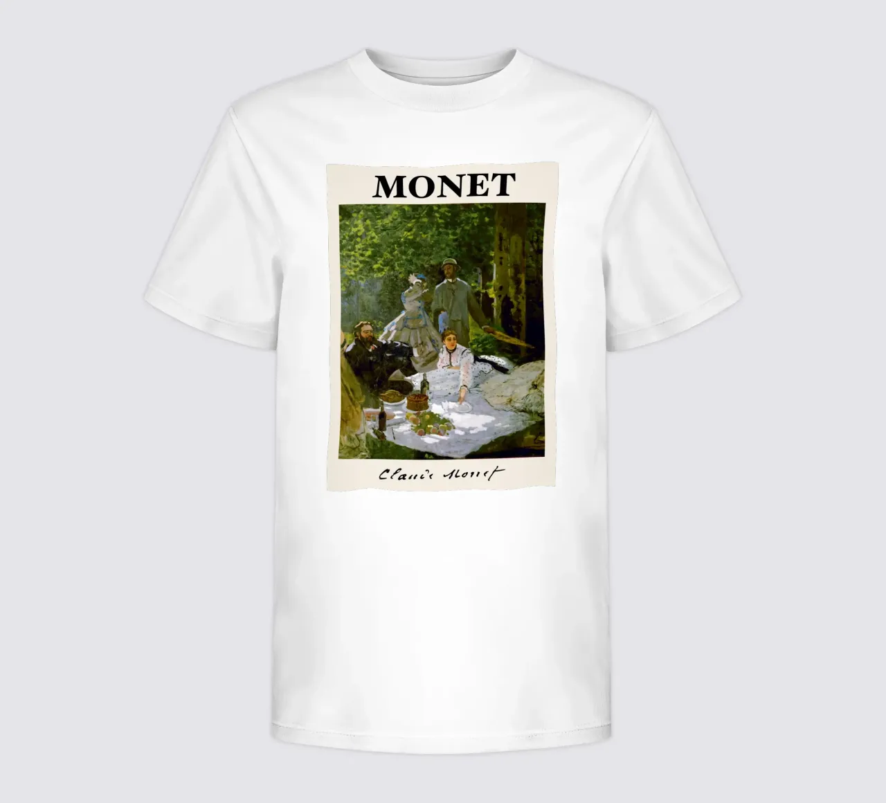 Claude Monet - Das Frühstück im Gras: Impressionist Master Kinder T-Shirt von NorwesClub