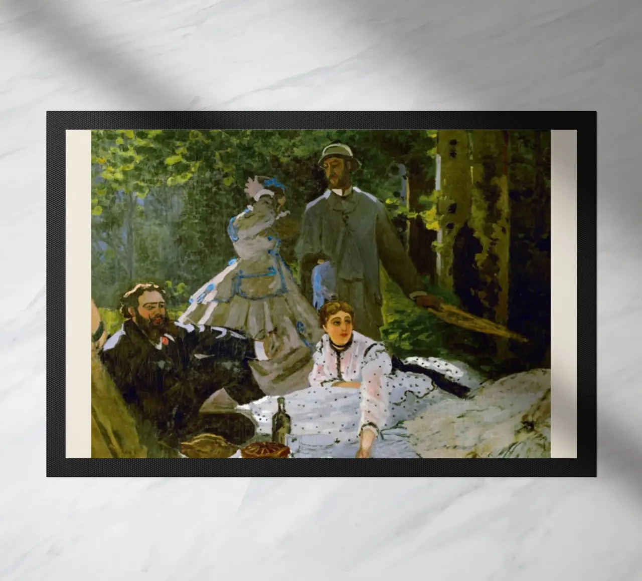 Claude Monet - Il pranzo sull'erba: maestro impressionista zerbino da NorwesClub