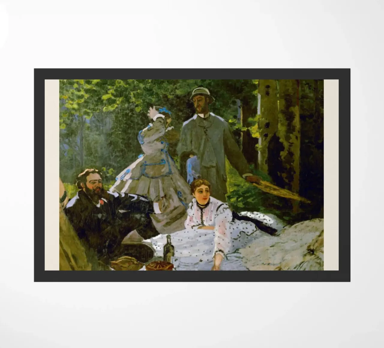 Claude Monet - Il pranzo sull'erba: maestro impressionista zerbino da NorwesClub