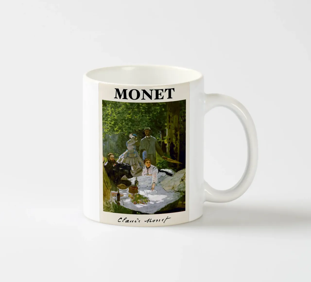 Claude Monet - Il pranzo sull'erba: maestro impressionista tazza in ceramica da NorwesClub
