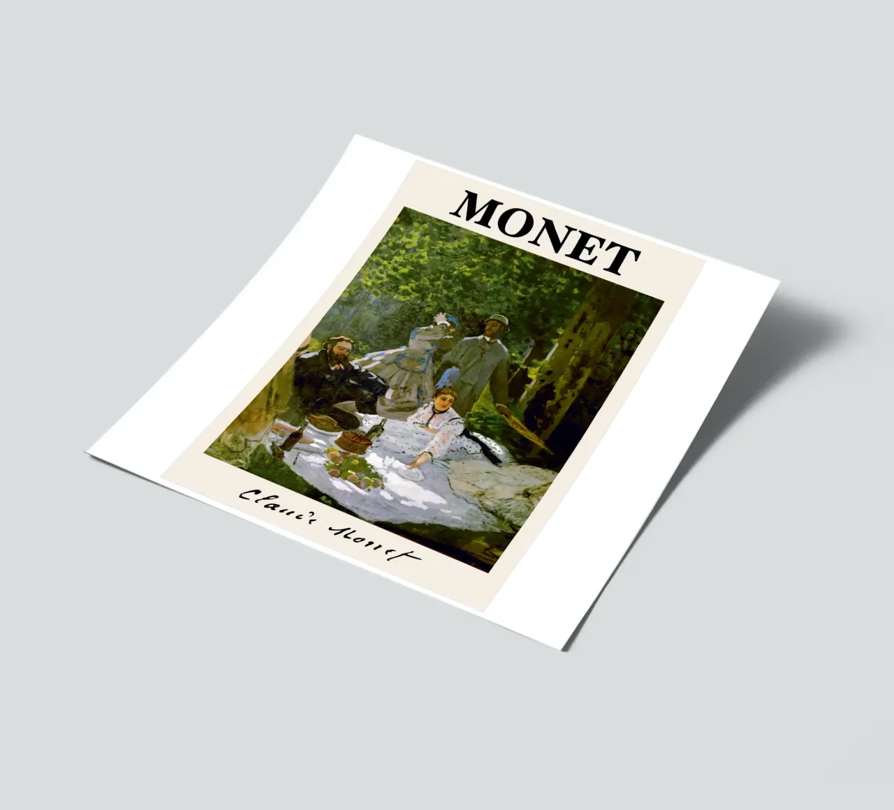 Claude Monet - Das Frühstück im Gras: Impressionist Master Stickerbogen von NorwesClub