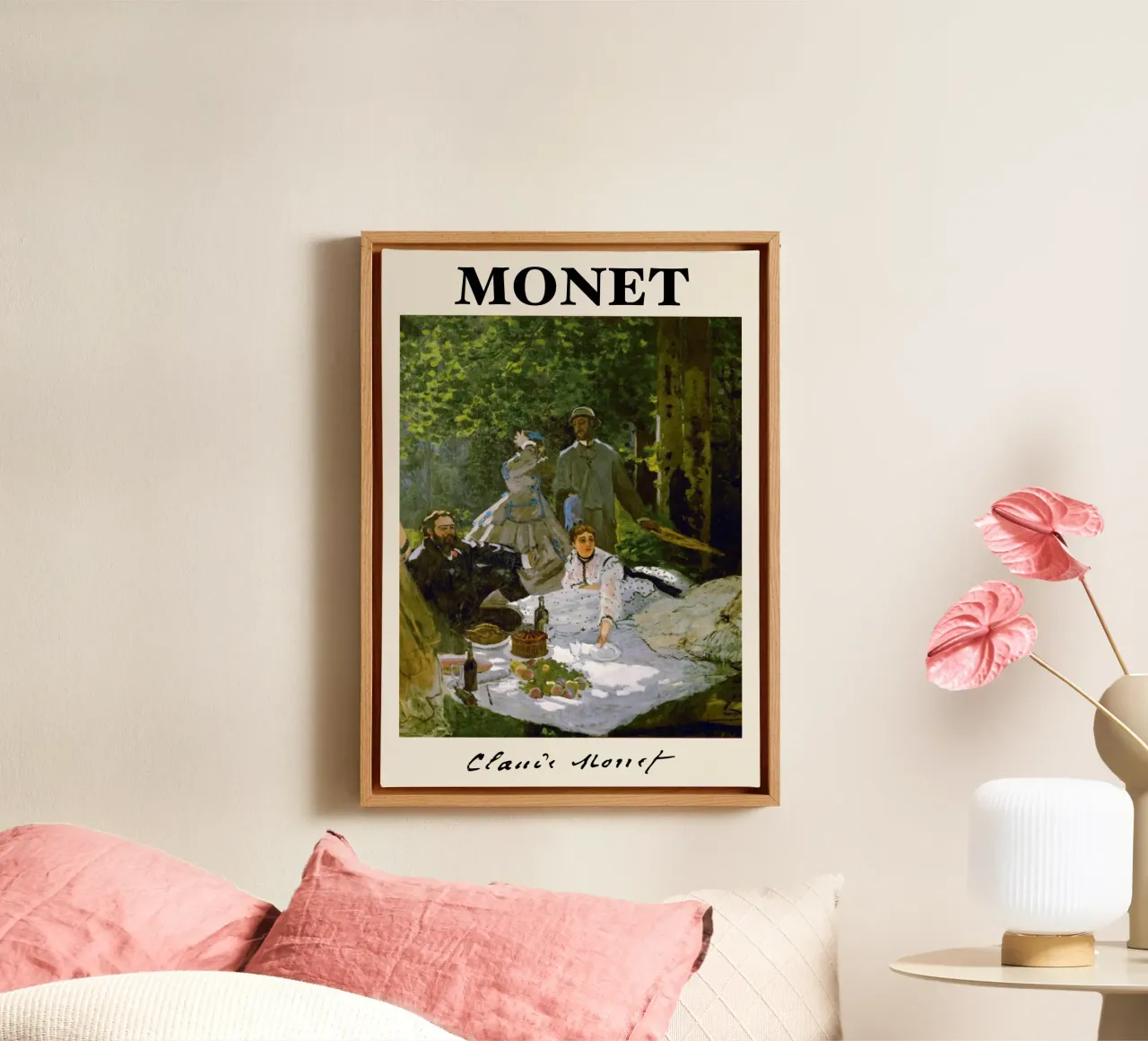 Claude Monet - The Luncheon on the Grass: Impressionist Master canvas by NorwesClub