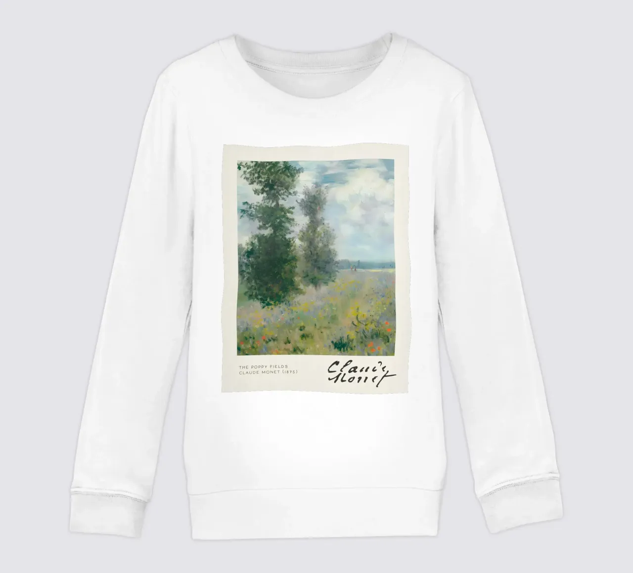 Claude Monet - I campi di papaveri (Argenteuil) Impressionista A felpa bambino da NorwesClub