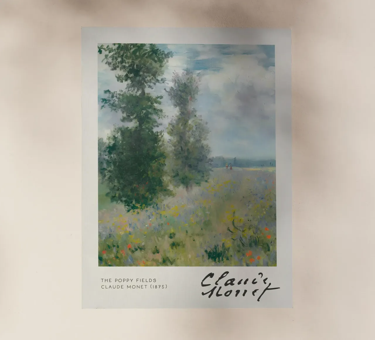 Claude Monet - I campi di papaveri (Argenteuil) Impressionista A pellicola backlit da NorwesClub