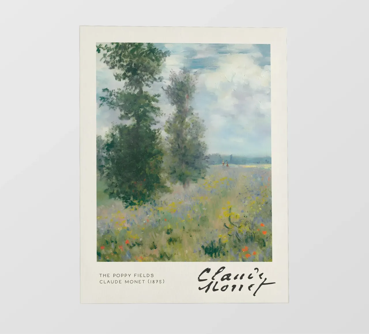 Claude Monet - I campi di papaveri (Argenteuil) Impressionista A telo in pvc da NorwesClub
