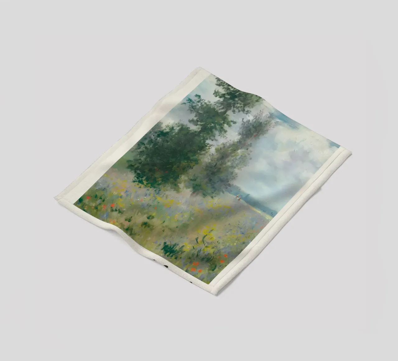 Claude Monet - The Poppy Fields (Argenteuil) Impressionist A fleece blanket by NorwesClub