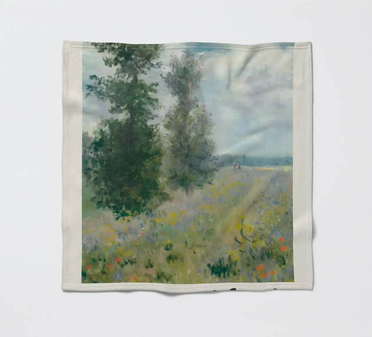 Claude Monet - The Poppy Fields (Argenteuil) Impressionist A fleece blanket by NorwesClub