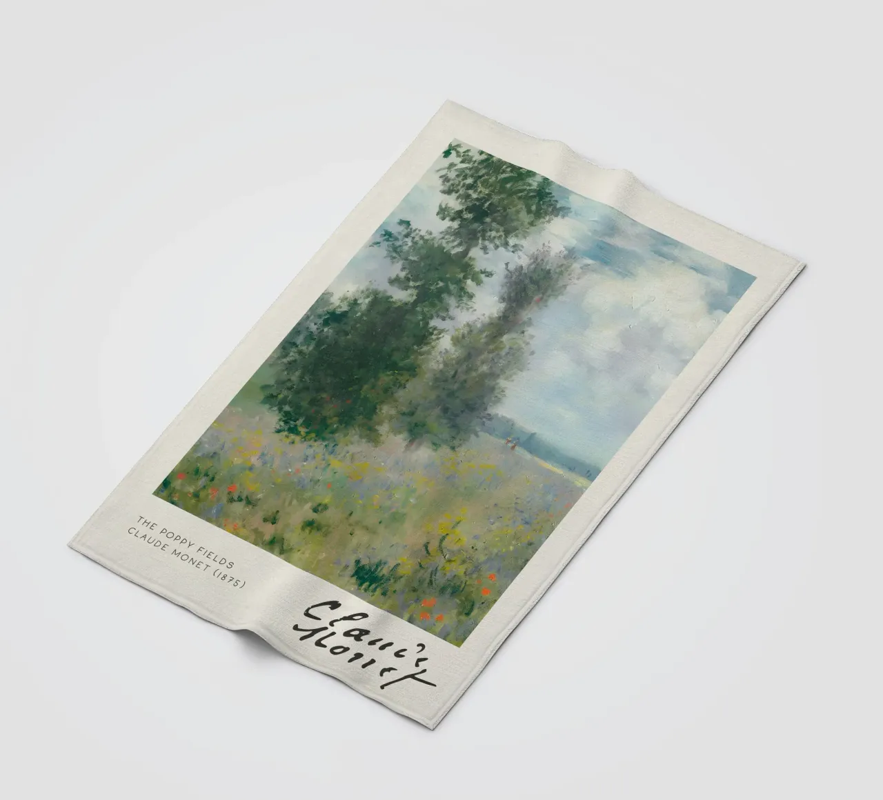 Claude Monet - The Poppy Fields (Argenteuil) Impressionist A fleece blanket by NorwesClub