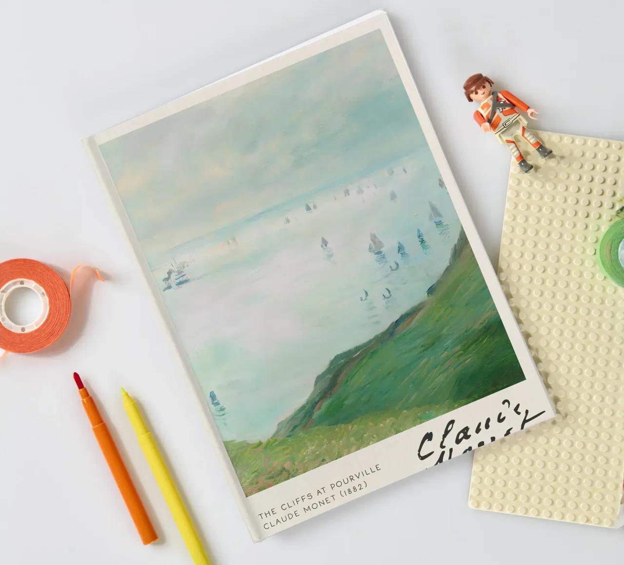 Claude Monet - The Cliffs at Pourville: Impressionist Seasca notebook by NorwesClub