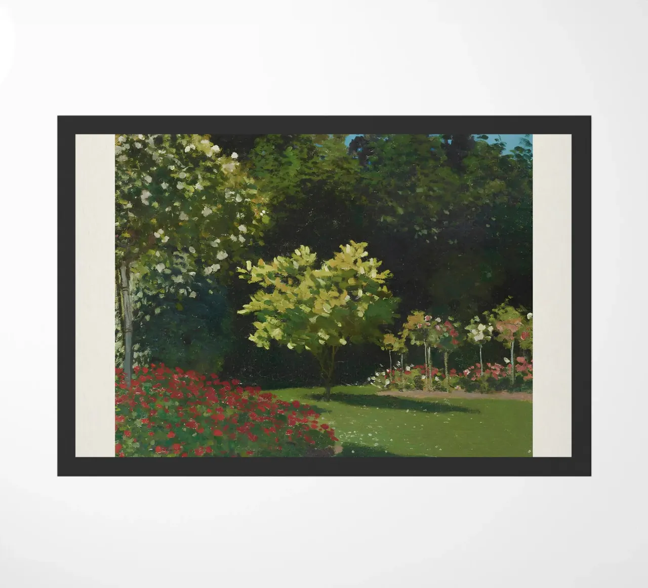 Claude Monet - Nel giardino (1867): Impressionismo floreale zerbino da NorwesClub