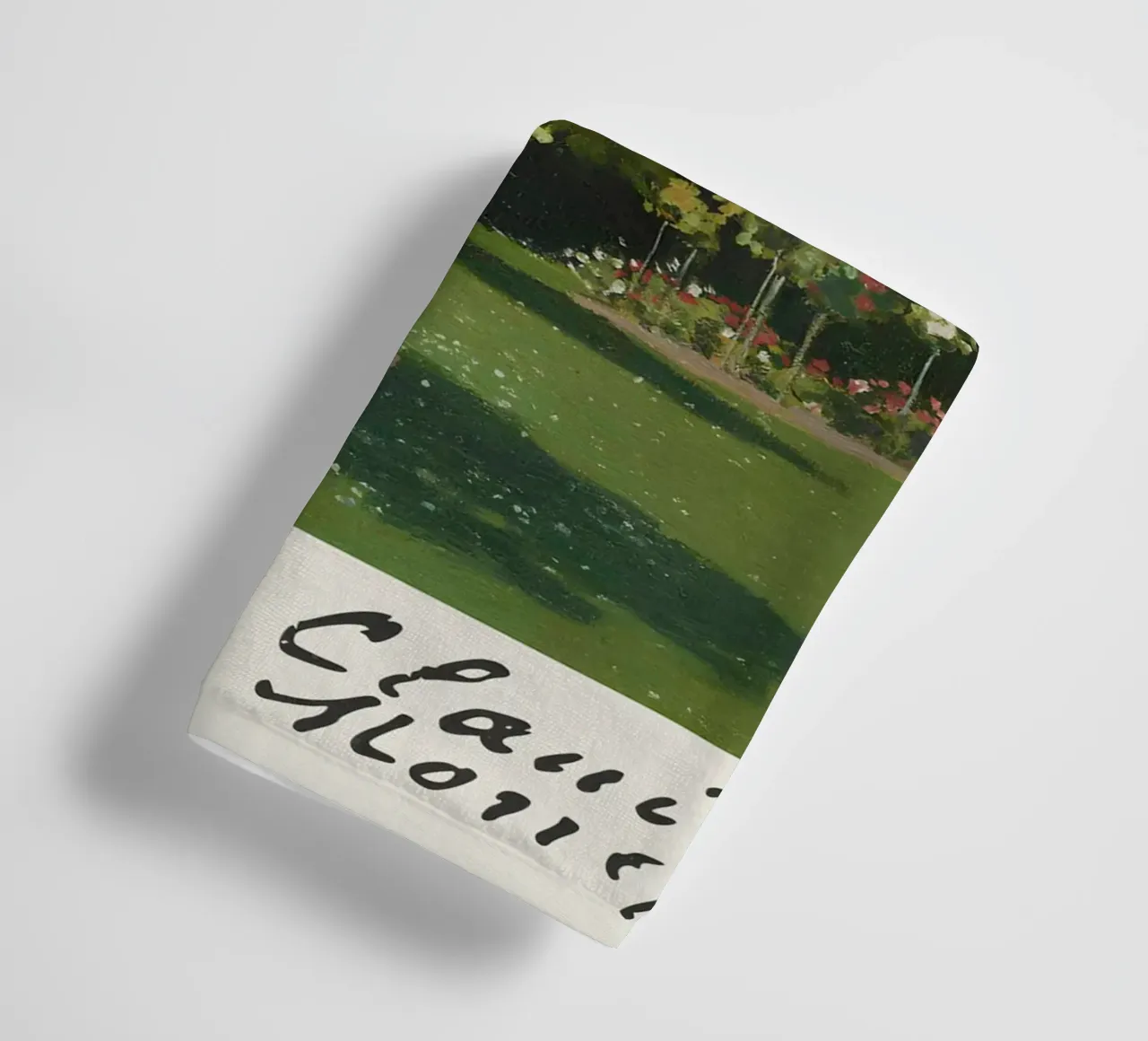 Claude Monet - Nel giardino (1867): Impressionismo floreale asciugamano da bagno da NorwesClub