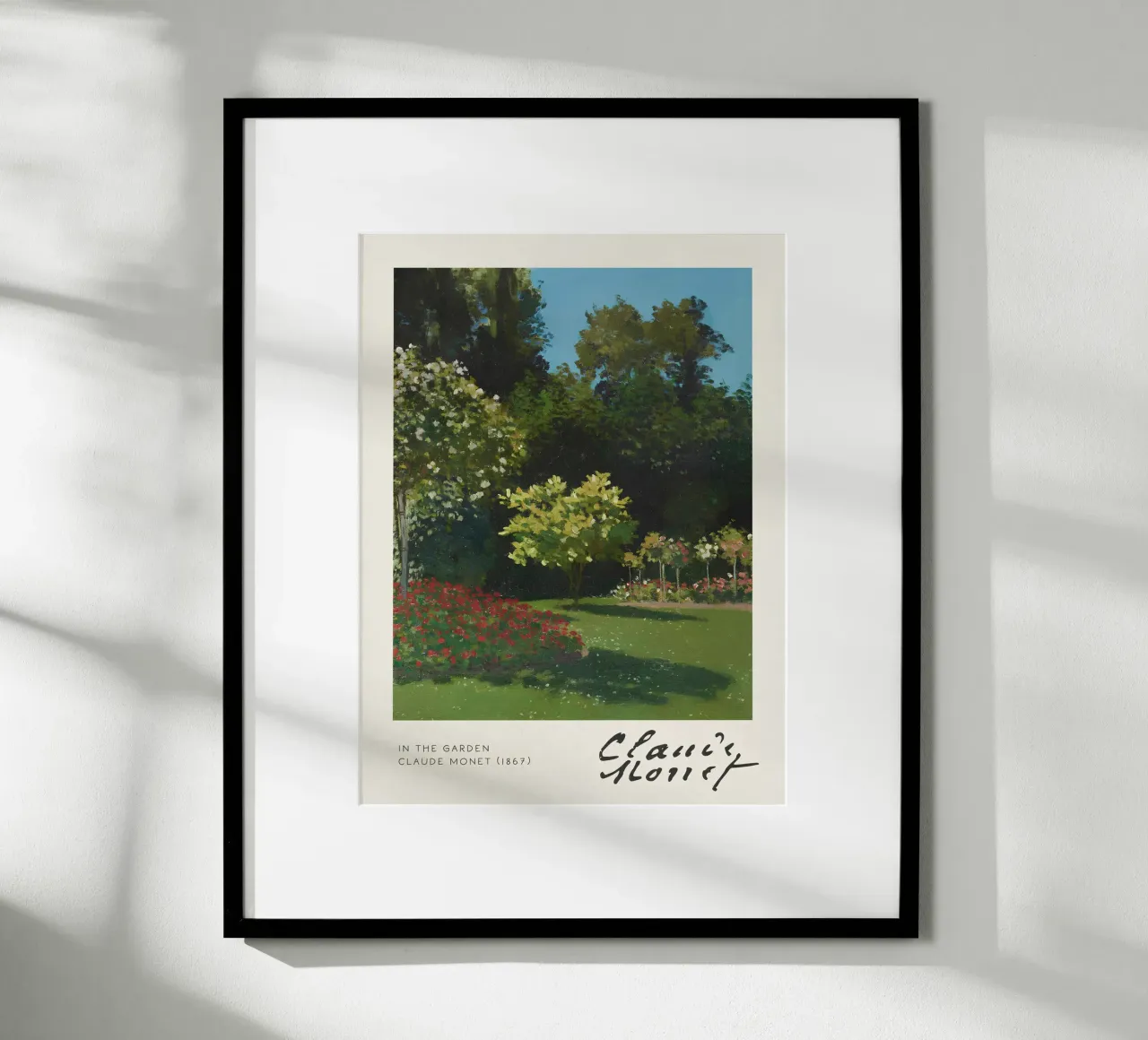 Claude Monet - Nel giardino (1867): Impressionismo floreale carta hahnemühle da NorwesClub