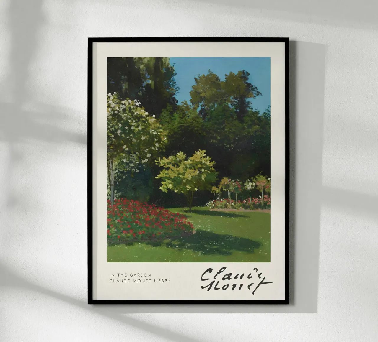 Claude Monet - Nel giardino (1867): Impressionismo floreale carta hahnemühle da NorwesClub