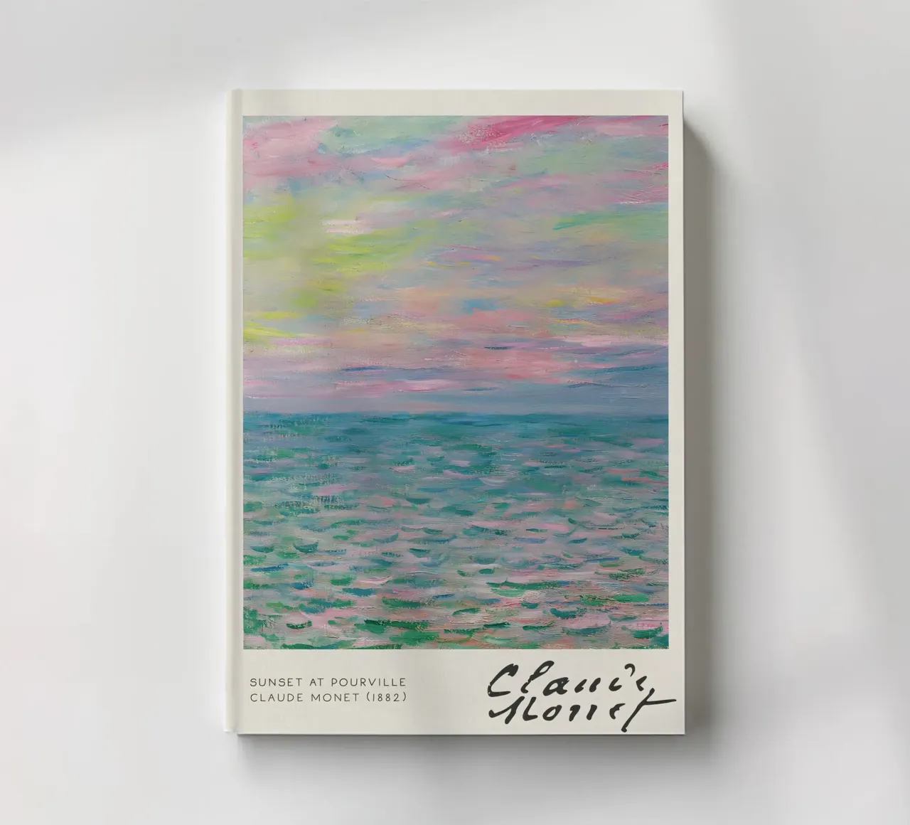 Claude Monet - Sunset at Pourville: Impressionist Seascape notebook by NorwesClub
