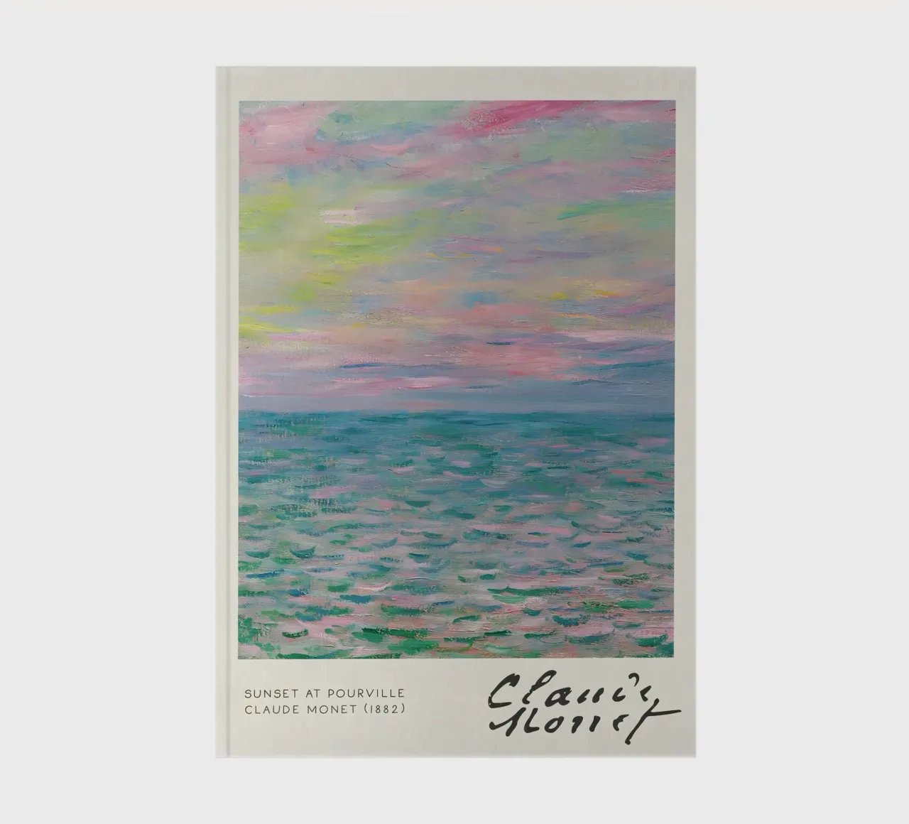 Claude Monet - Sunset at Pourville: Impressionist Seascape notebook by NorwesClub