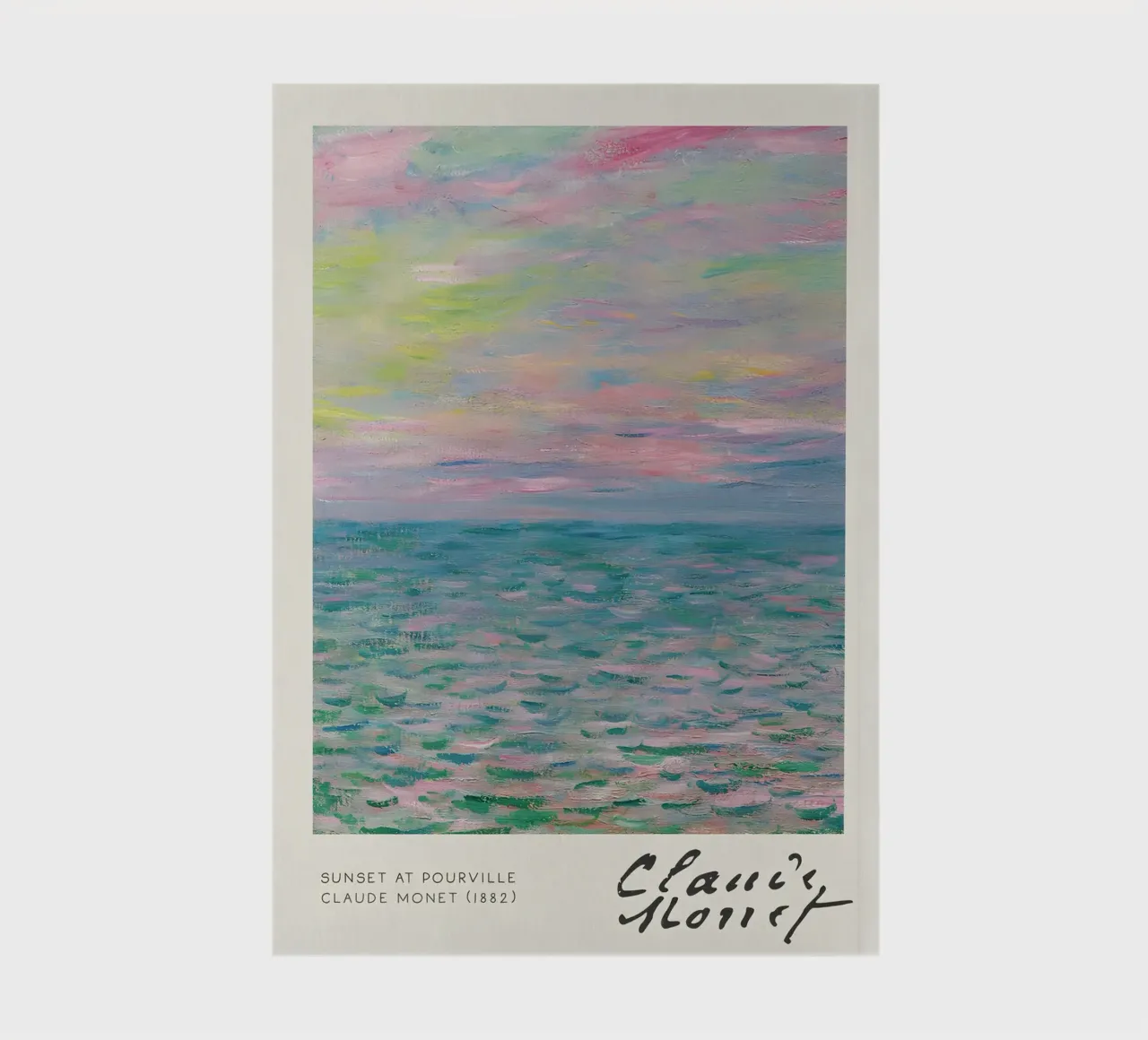 Claude Monet - Sunset at Pourville: Impressionist Seascape notebook by NorwesClub