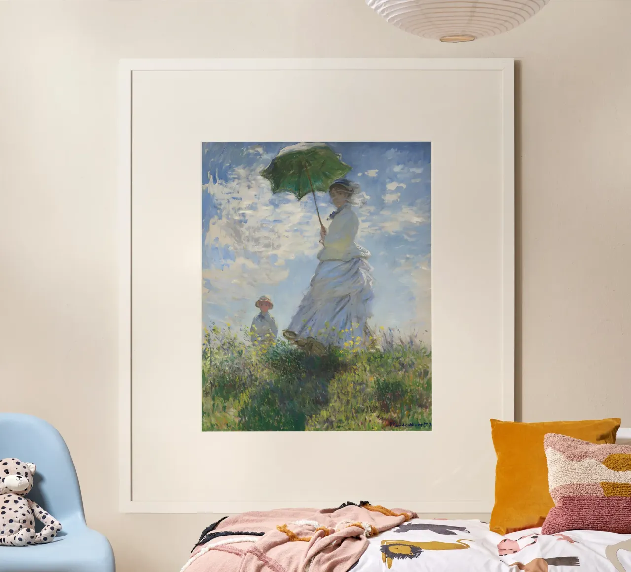 Claude Monet - Femme à l'ombrelle : figure impressionniste St. poster de NorwesClub