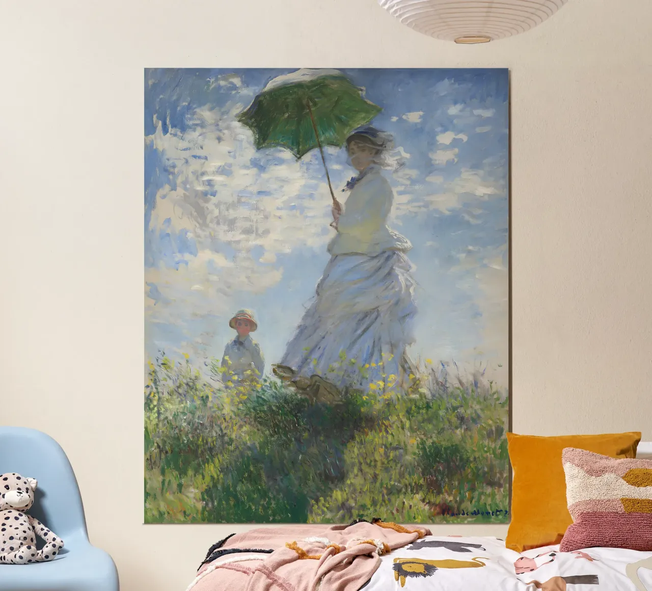 Claude Monet - Femme à l'ombrelle : figure impressionniste St. poster de NorwesClub