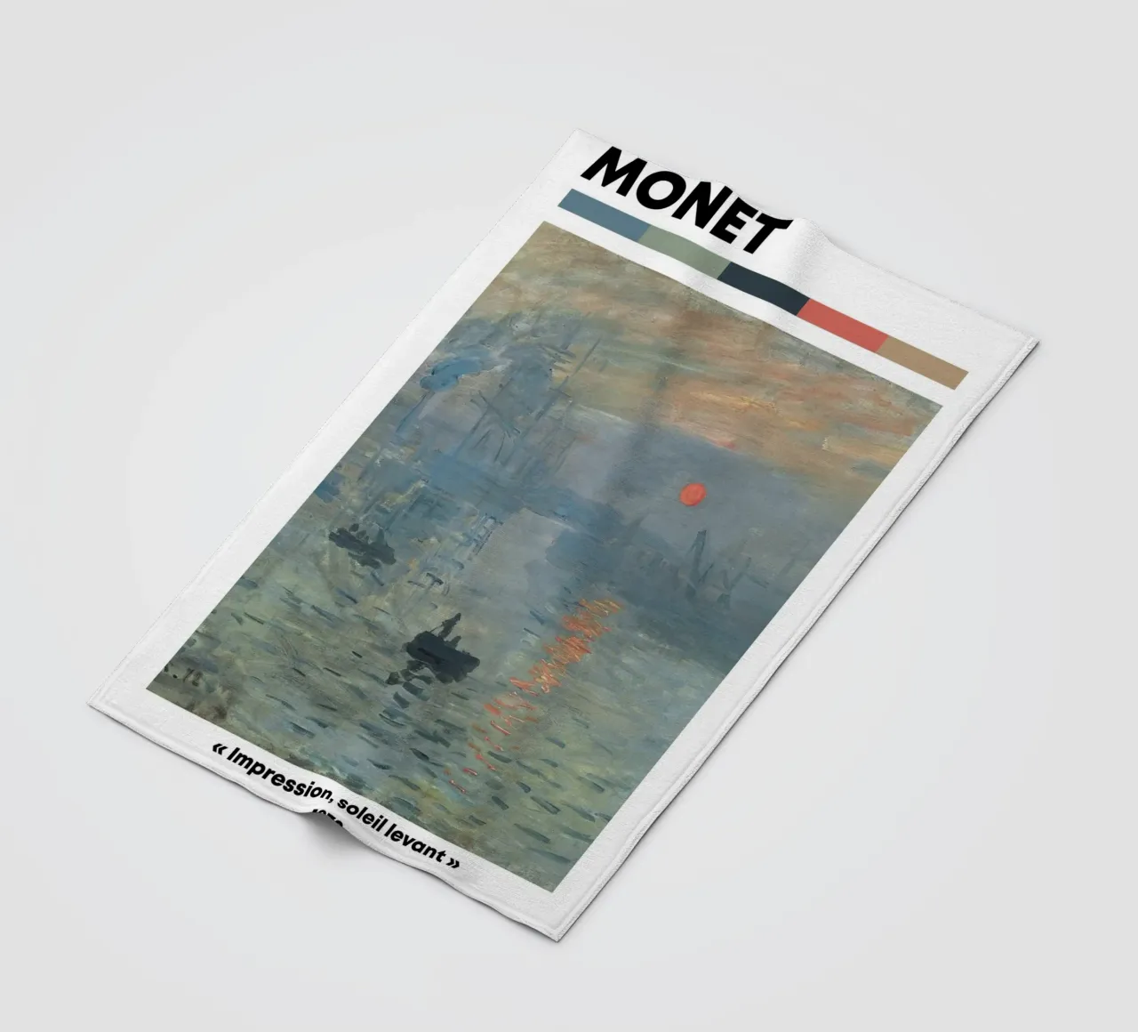 Claude Monet - Impressione, alba: stampa del capolavoro iconico coperta in pile da NorwesClub