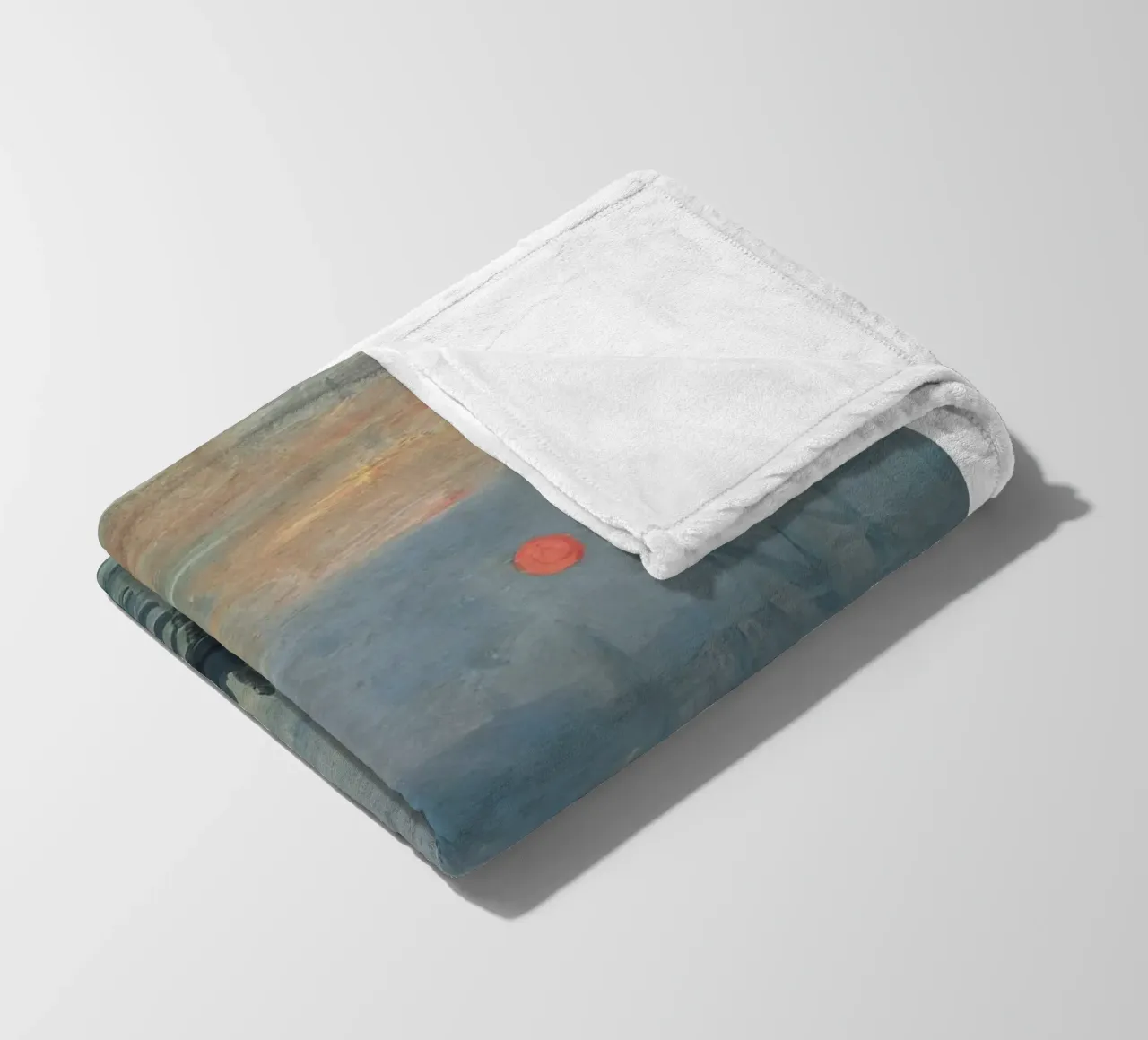 Claude Monet - Impressione, alba: stampa del capolavoro iconico coperta in pile da NorwesClub