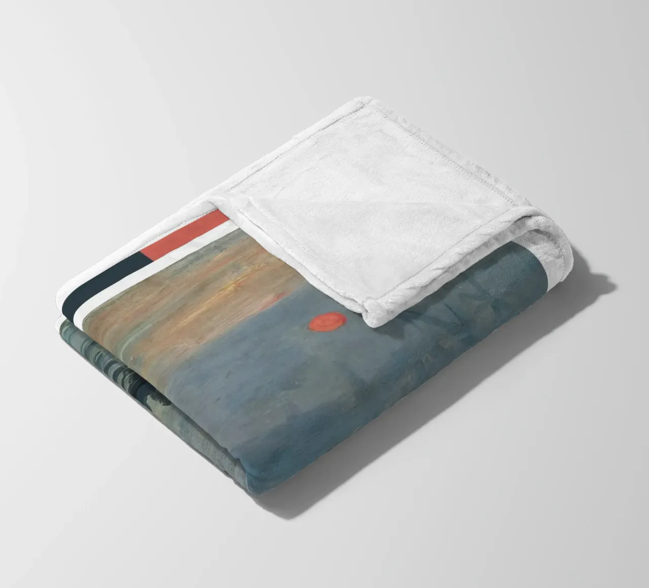 Claude Monet - Impressione, alba: stampa del capolavoro iconico coperta in pile da NorwesClub