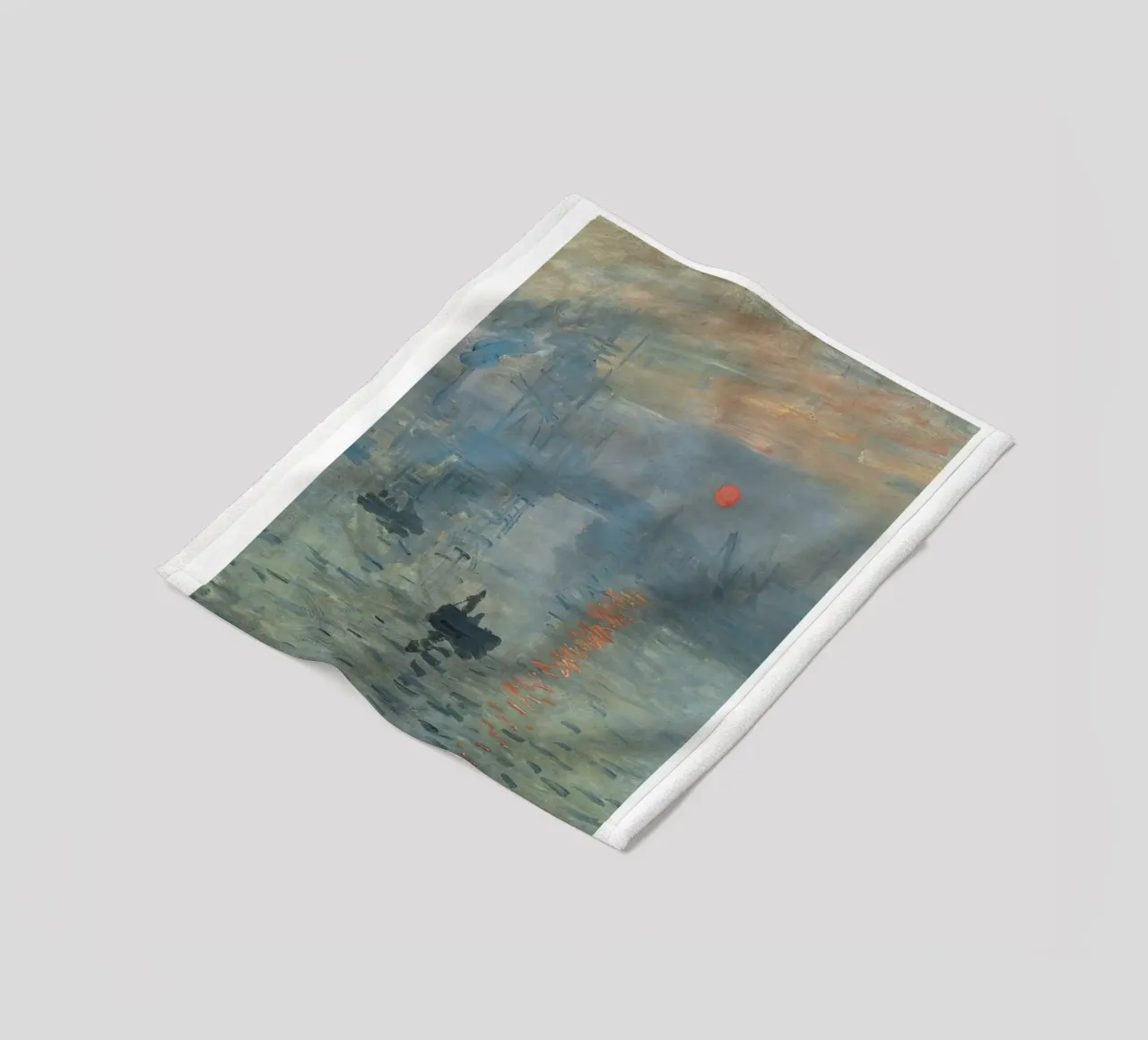 Claude Monet - Impressione, alba: stampa del capolavoro iconico coperta in pile da NorwesClub