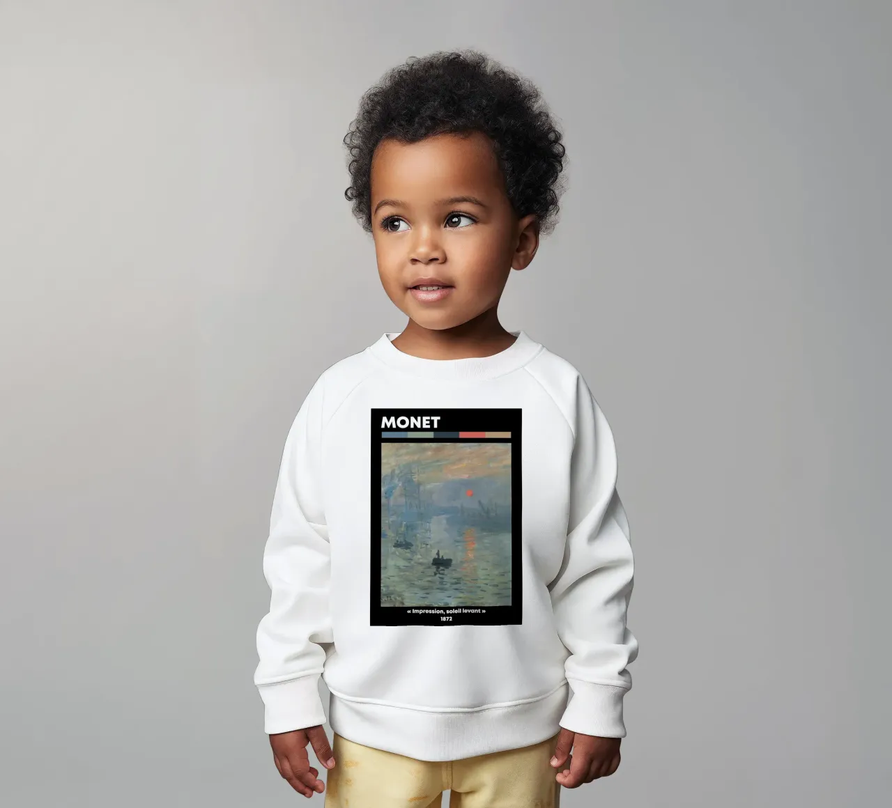 Claude Monet - Impression, Sunrise: Iconic Masterpiece Print baby sweatshirt by NorwesClub