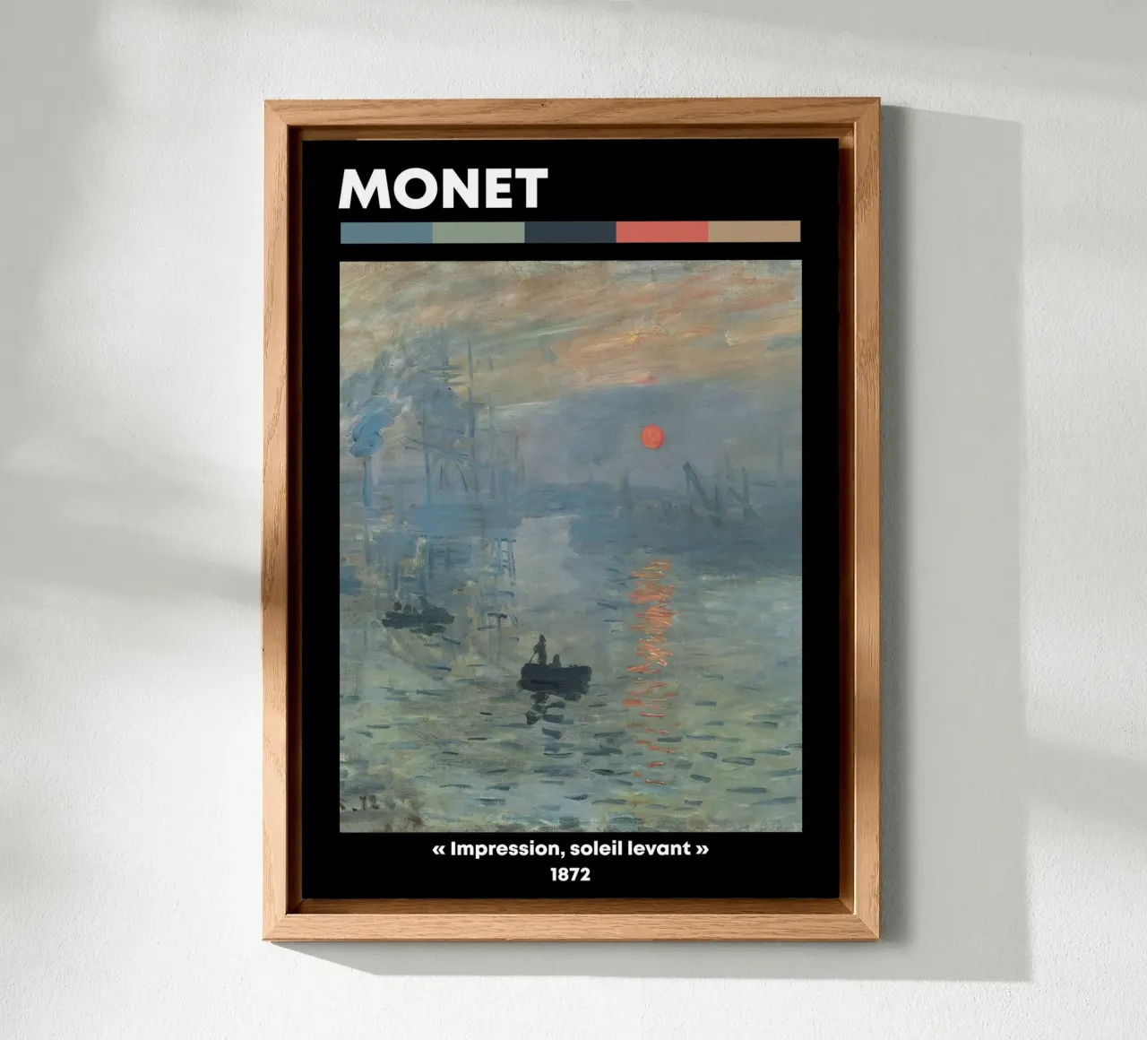 Claude Monet - Impressione, alba: stampa del capolavoro iconico alluminio dibond da NorwesClub