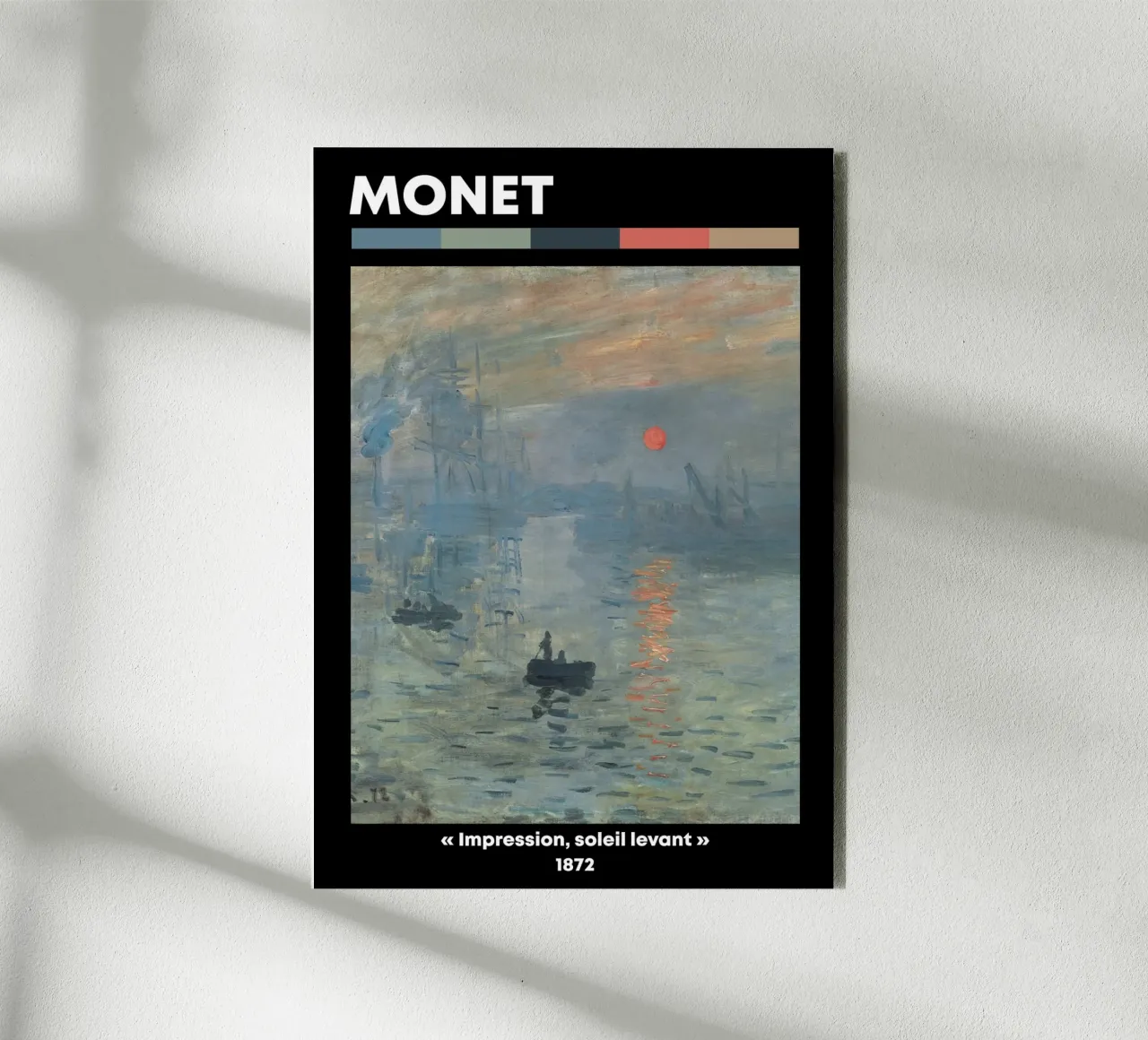Claude Monet - Impressione, alba: stampa del capolavoro iconico alluminio dibond da NorwesClub