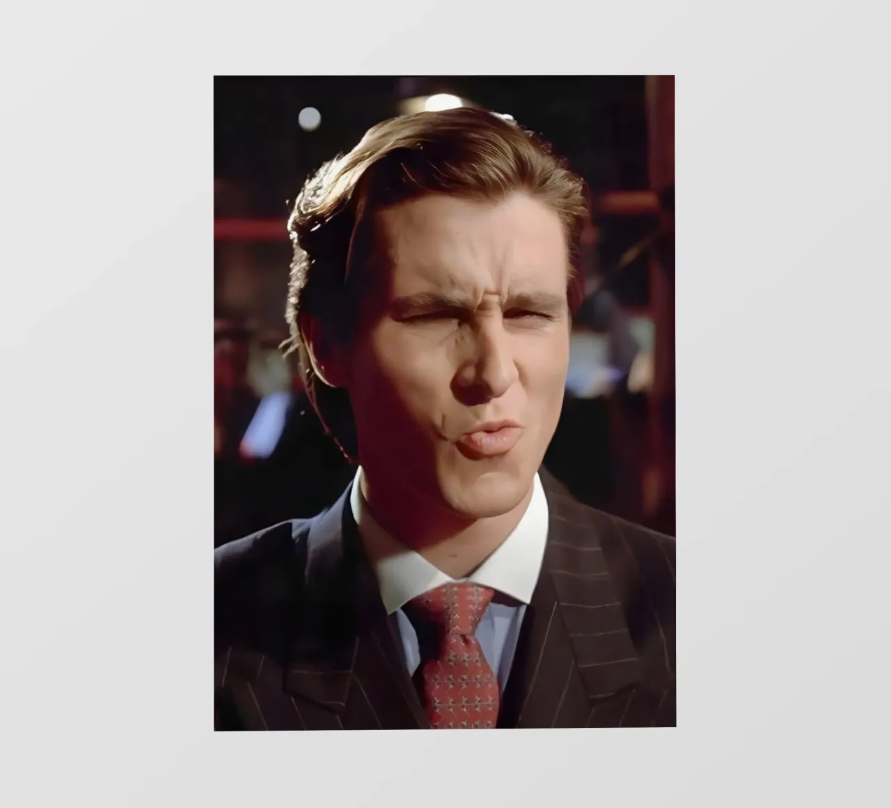 christian Bale telo in pvc da Low poly art