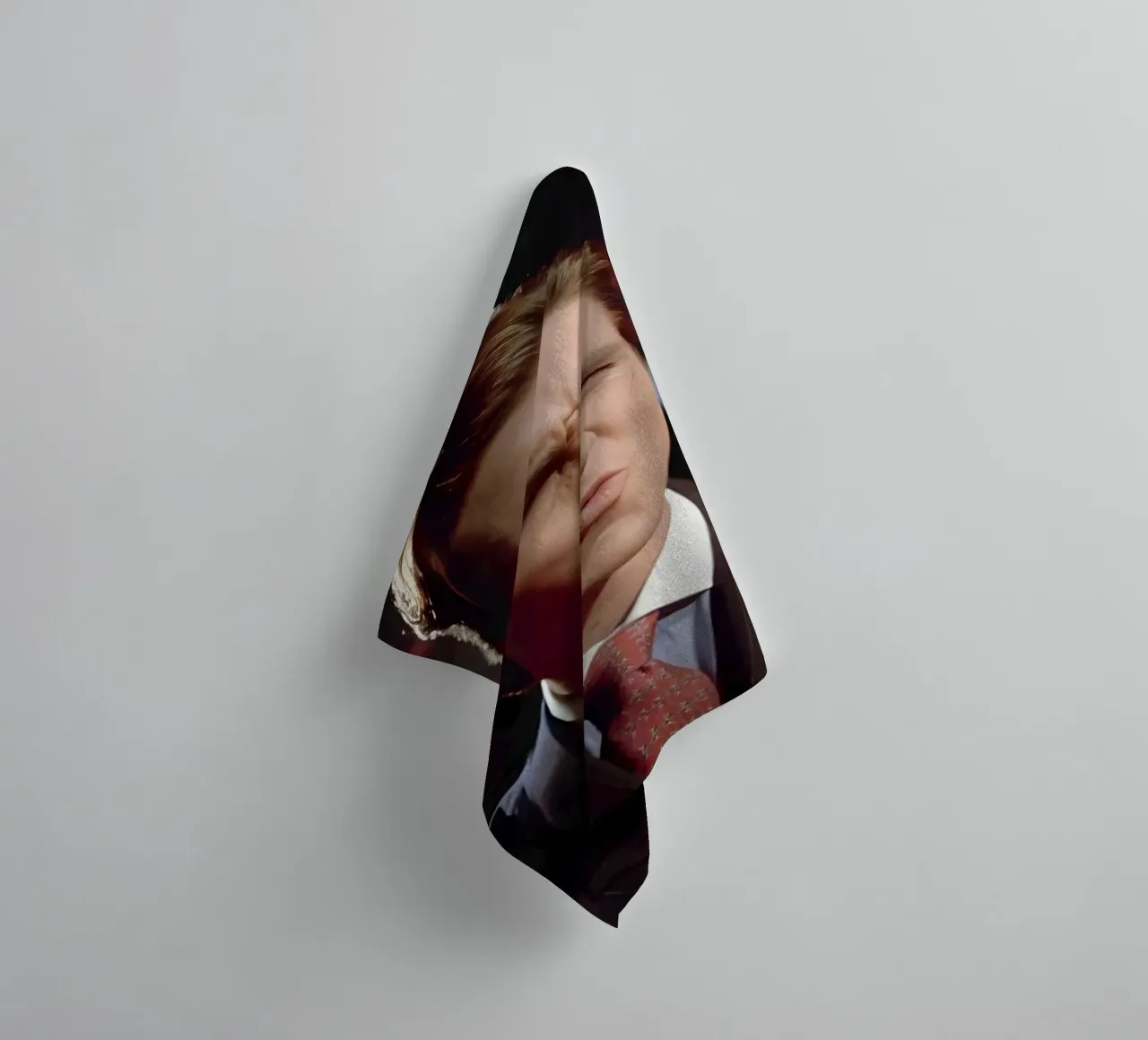 christian Bale asciugamano da bagno da Low poly art