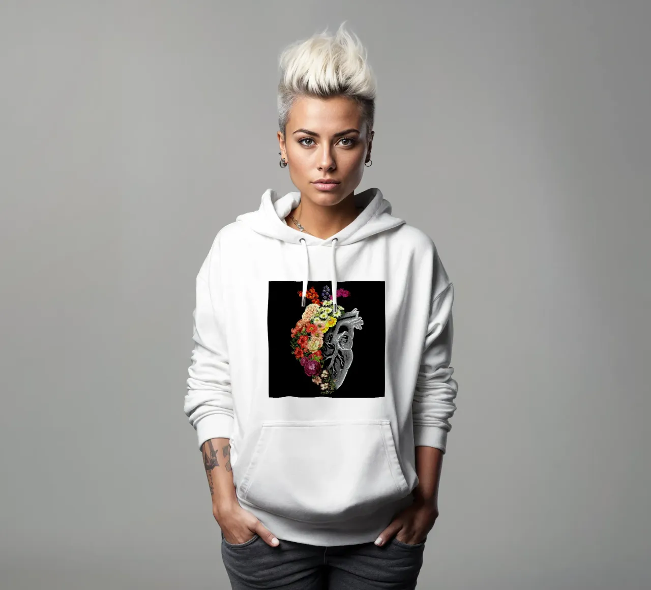 Flower Heart Spring felpa con cappuccio da Tobe Fonseca