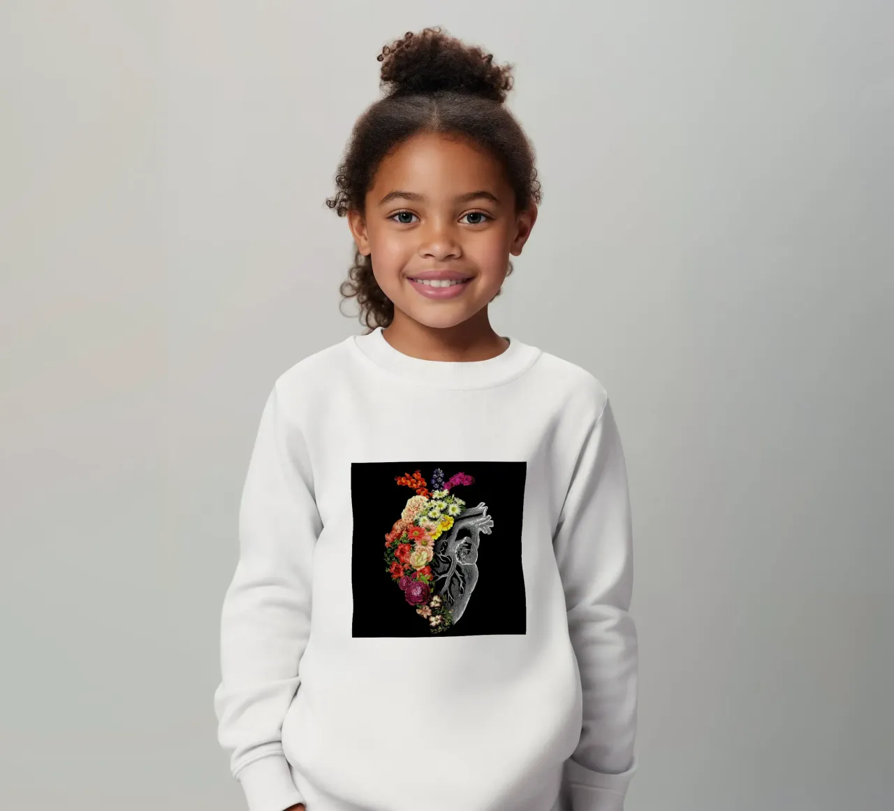 Flower Heart Spring Kinder Sweatshirt von Tobe Fonseca