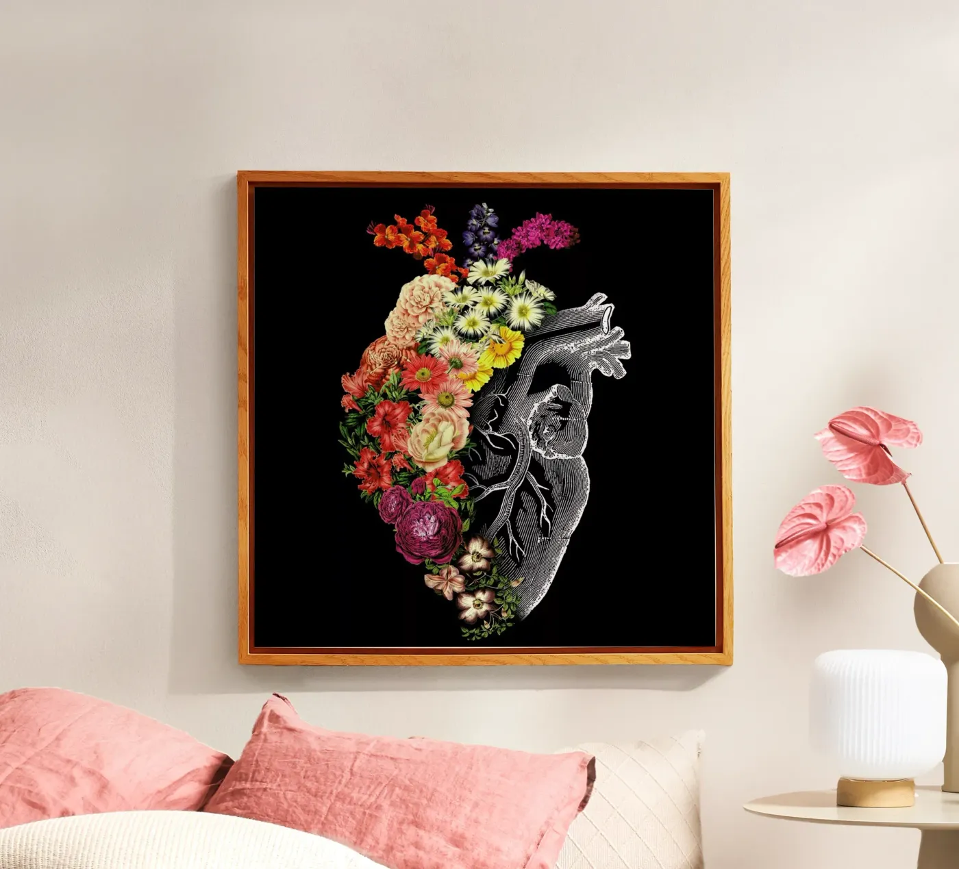 Flower Heart Spring acryl van Tobe Fonseca