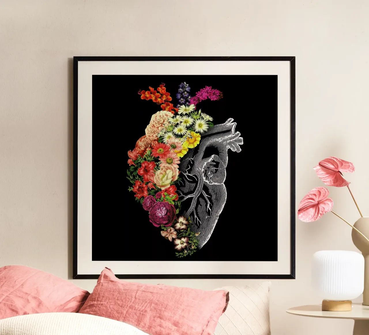 Flower Heart Spring hahnemühle by Tobe Fonseca