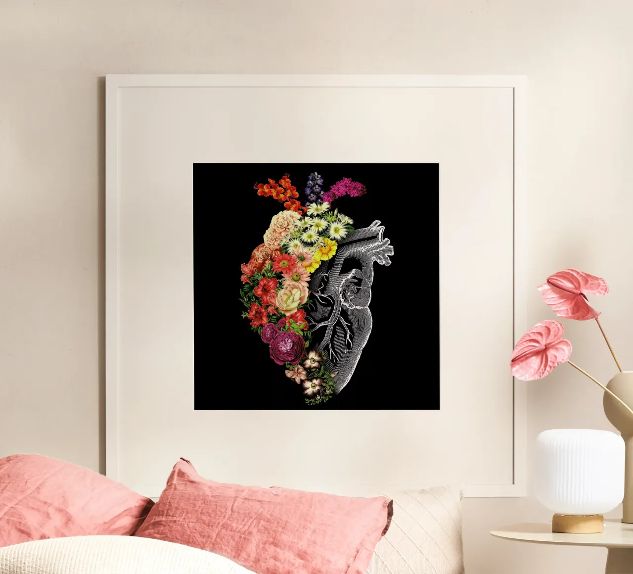 Flower Heart Spring hahnemühle by Tobe Fonseca