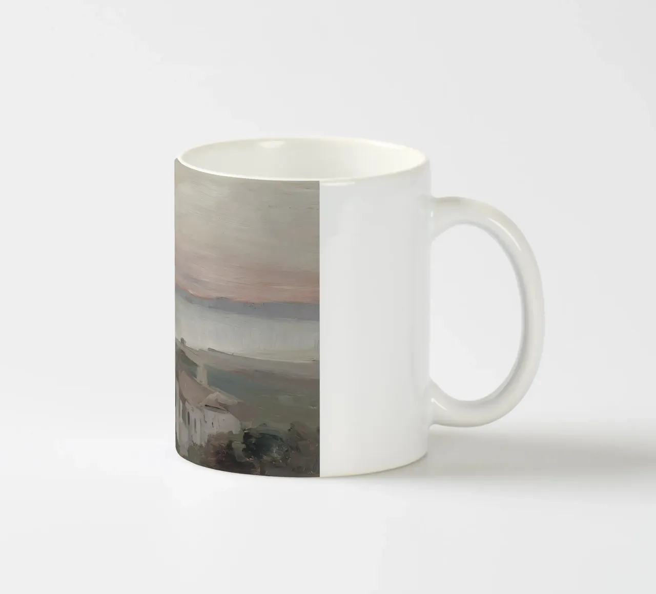 Egner: Torre del Greco, Impressionist Coastal Town ceramic mug by NorwesClub