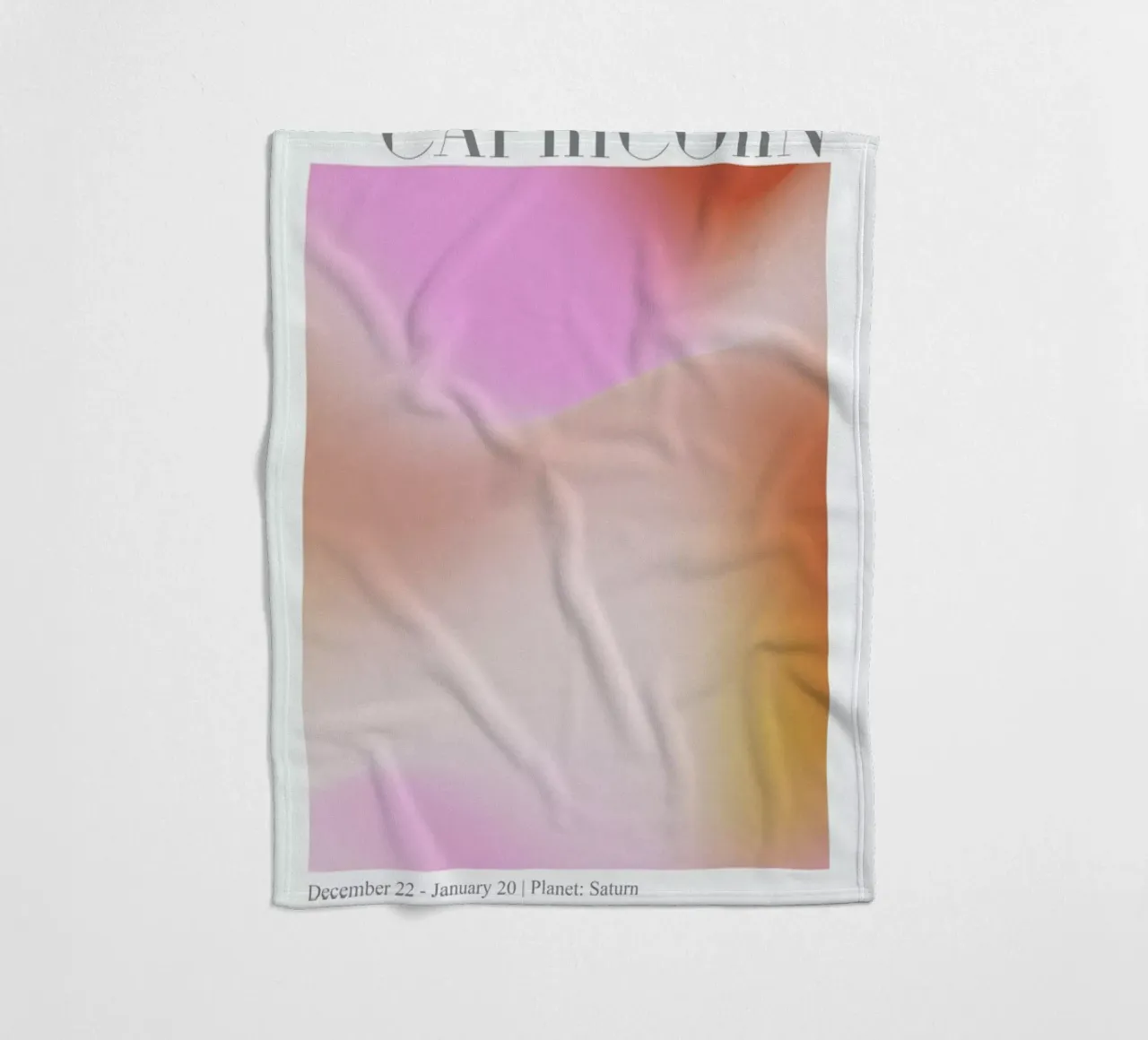 Capricorn Abstract Aura coperta in pile da cafelab