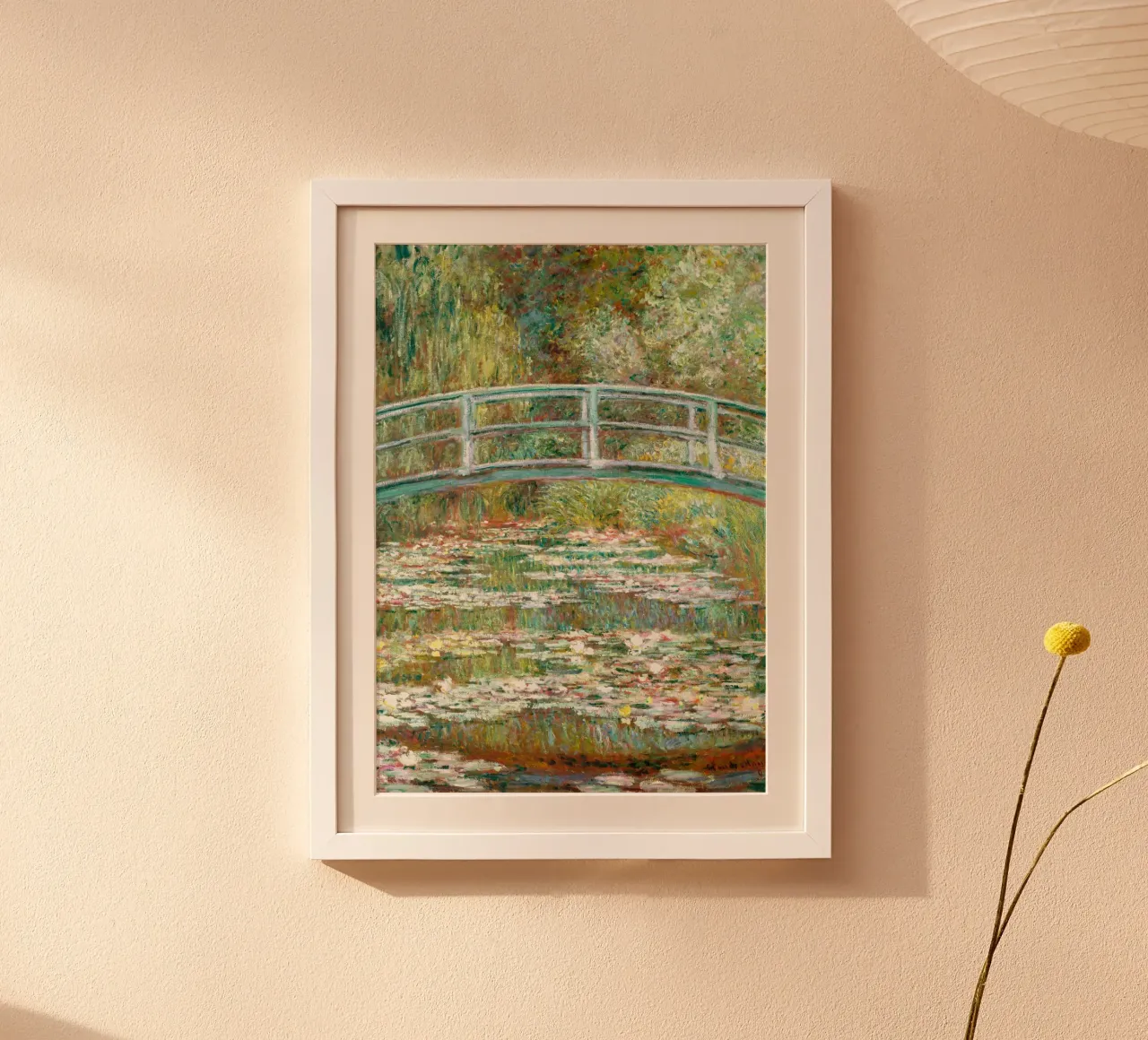 Monet: stagno di ninfee, Giverny, icona dell'impressionismo poster con telaio in alluminio da NorwesClub