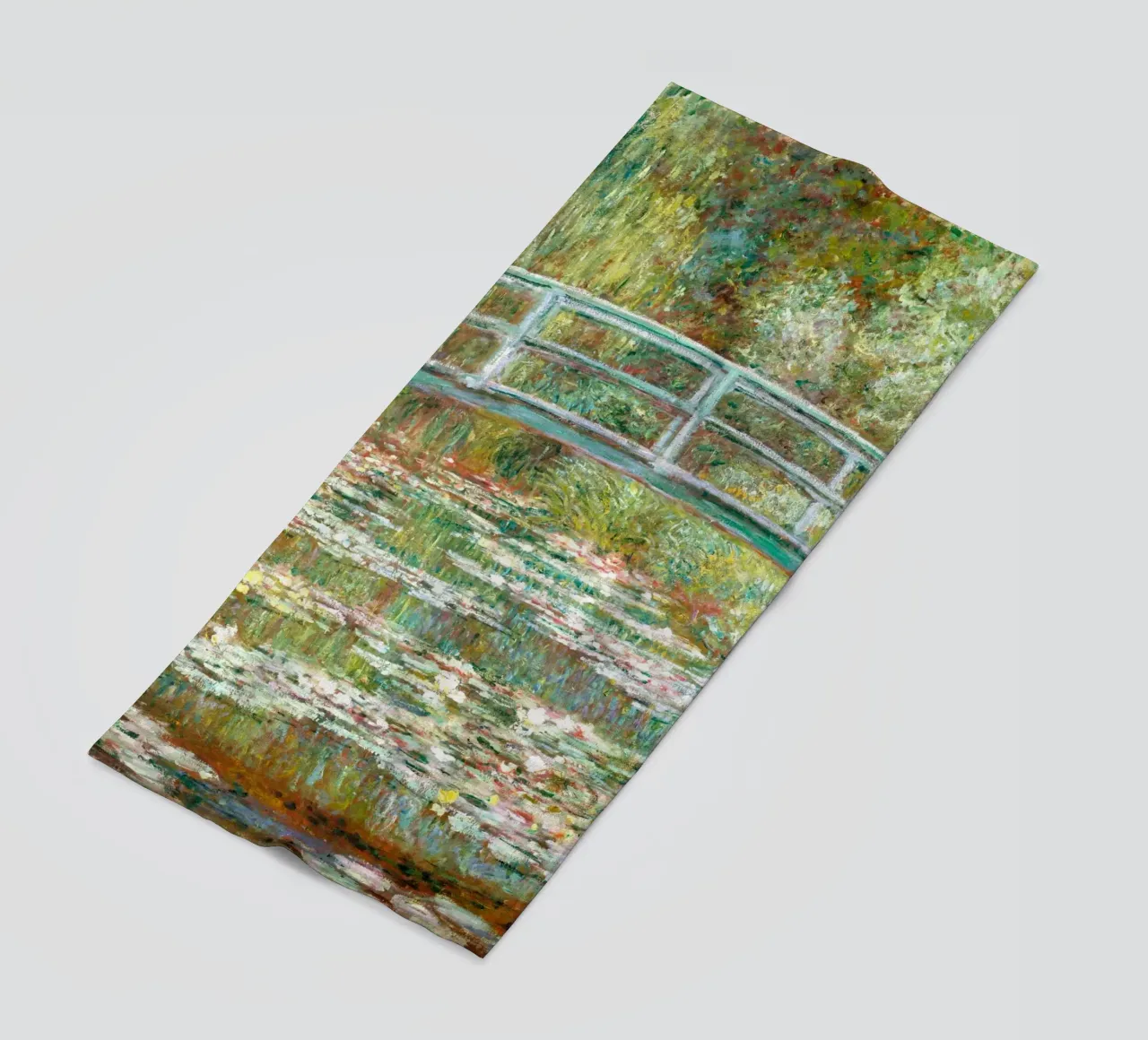 Monet: stagno di ninfee, Giverny, icona dell'impressionismo telo mare da NorwesClub