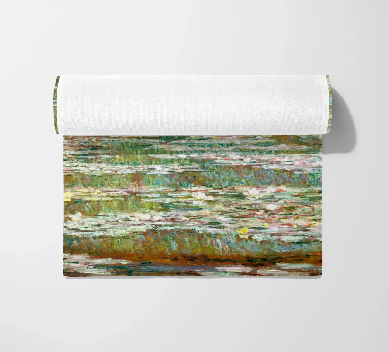 Monet: stagno di ninfee, Giverny, icona dell'impressionismo telo mare da NorwesClub