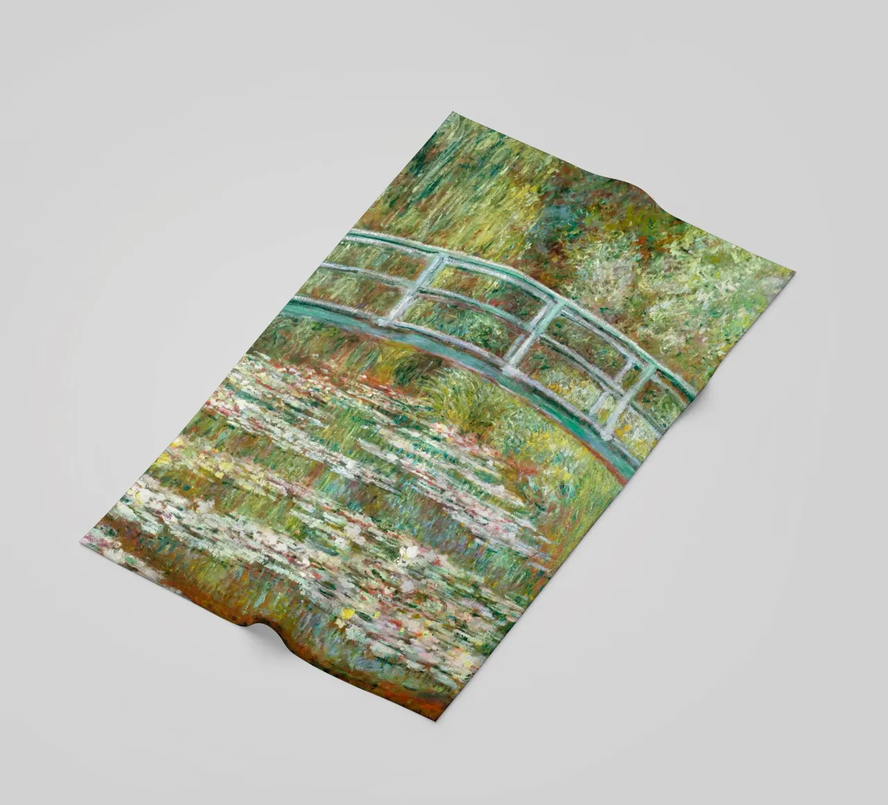 Monet: stagno di ninfee, Giverny, icona dell'impressionismo telo mare da NorwesClub