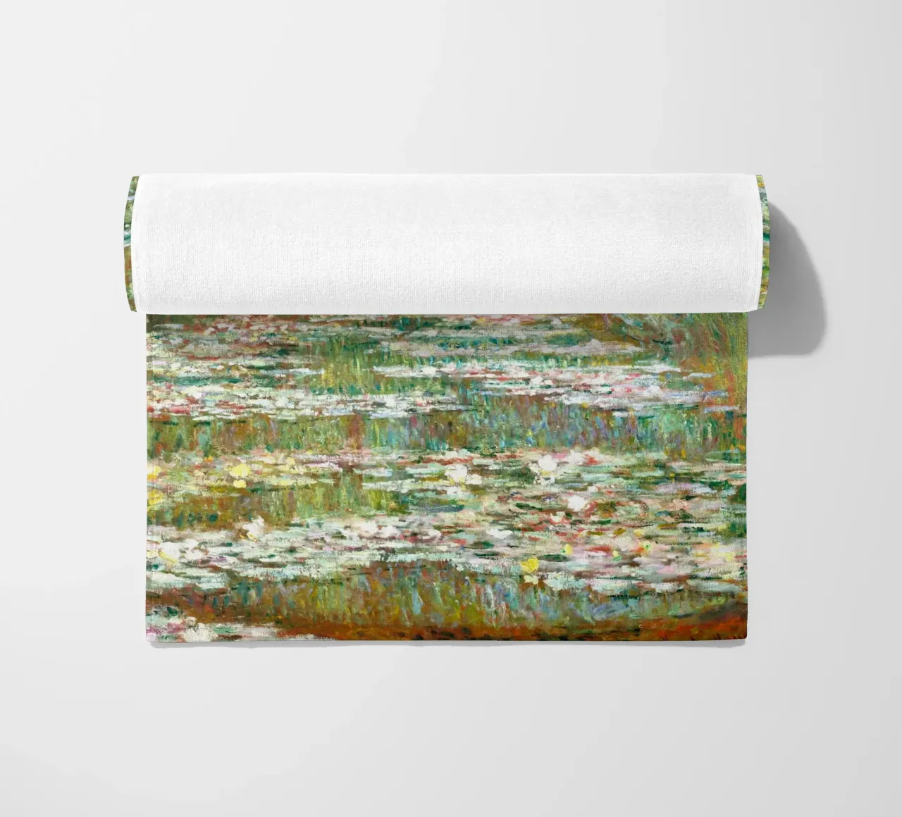Monet: stagno di ninfee, Giverny, icona dell'impressionismo telo mare da NorwesClub