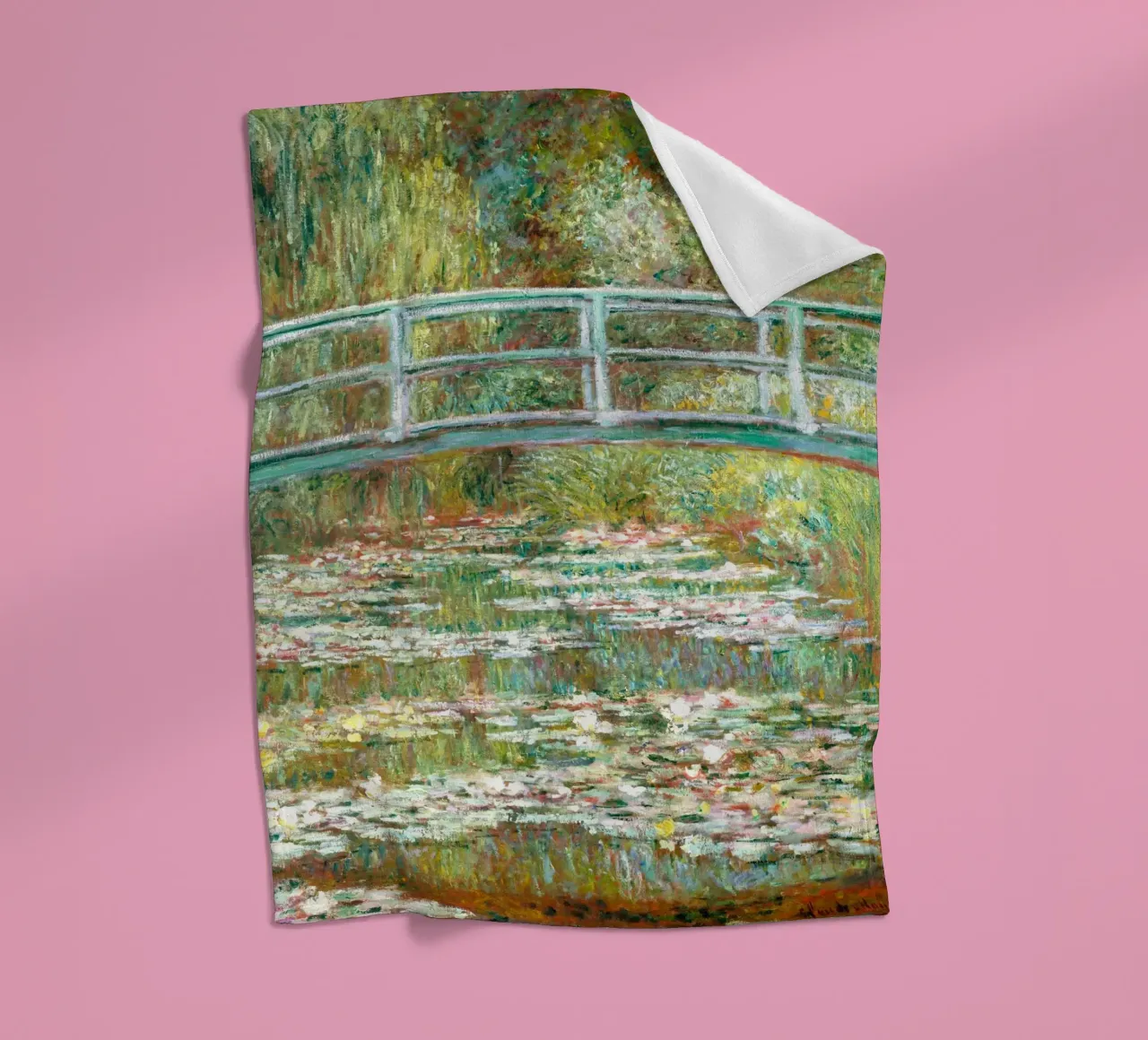 Monet: stagno di ninfee, Giverny, icona dell'impressionismo coperta in pile da NorwesClub