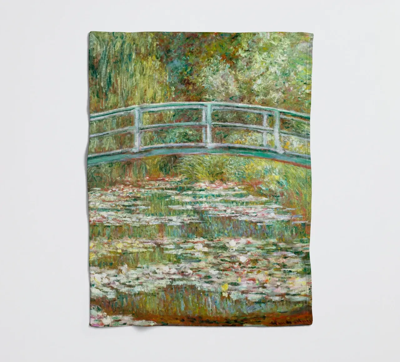 Monet: stagno di ninfee, Giverny, icona dell'impressionismo coperta in pile da NorwesClub