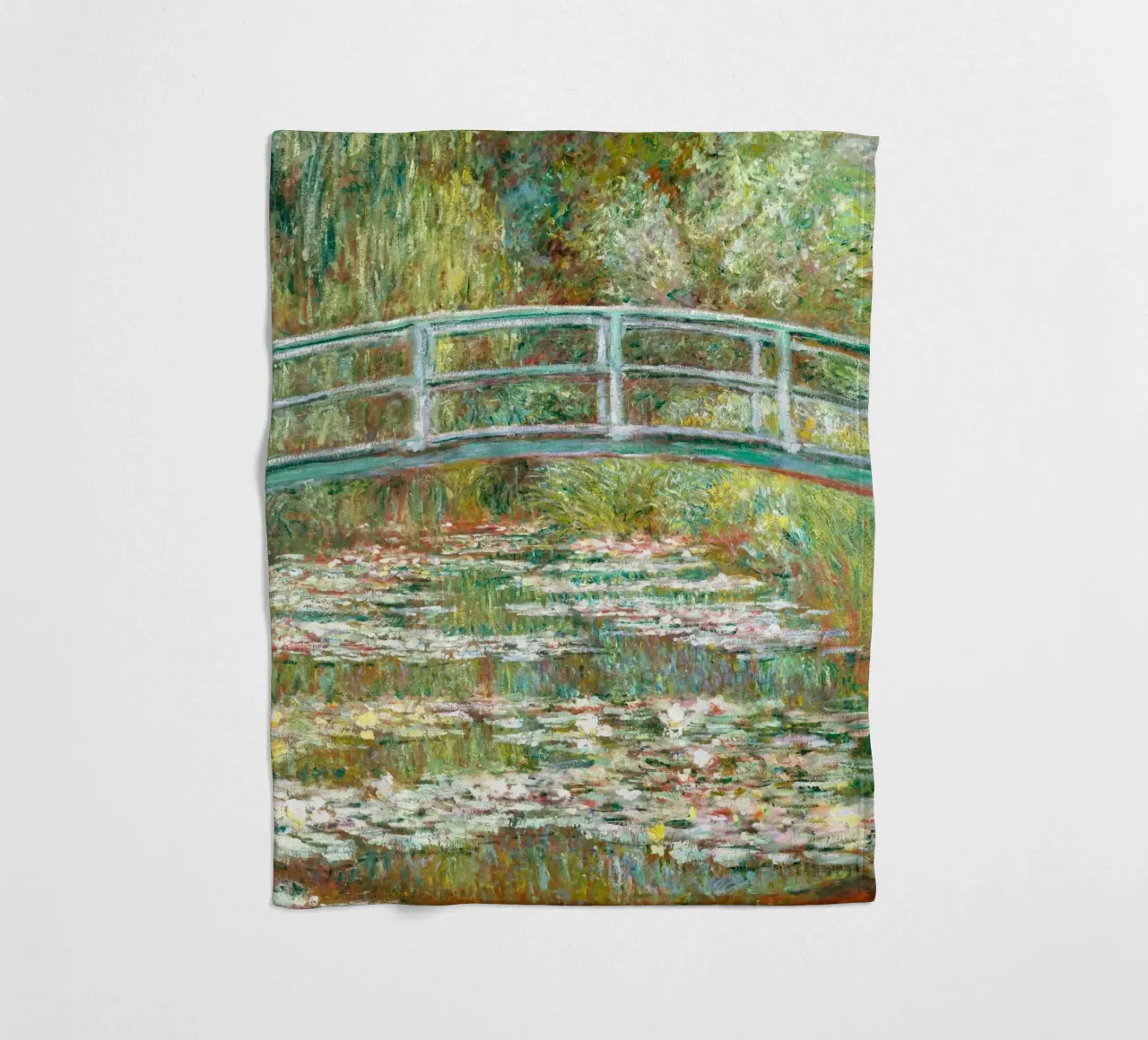 Monet: stagno di ninfee, Giverny, icona dell'impressionismo coperta in pile da NorwesClub
