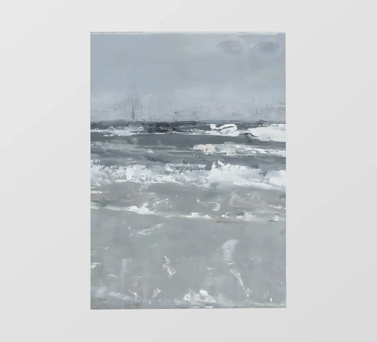 Clement Scott: Ruhige Wellen, Abstrakte Meereslandschaft, Minimalistischer Ozean Backlit Folie von NorwesClub