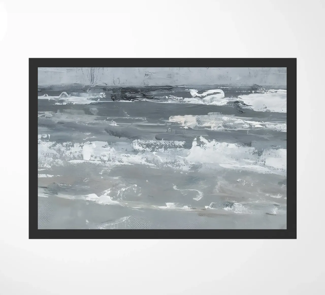 Clement Scott: kalme golven, abstract zeegezicht, minimalistisch oceaanlandschap deurmat van NorwesClub